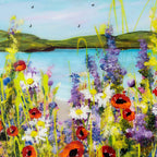 Lakeside Meadow - Original - SOLD by artist Rozanne Bell - Wyecliffe Galleries