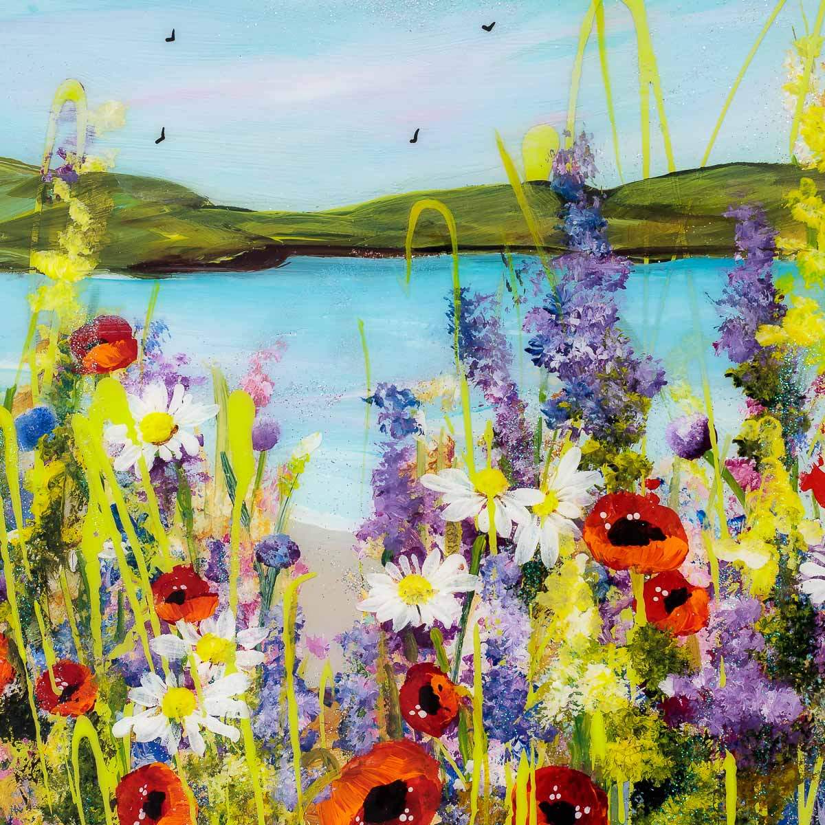 Lakeside Meadow - Original - SOLD by artist Rozanne Bell - Wyecliffe Galleries