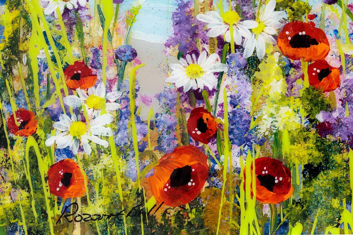 Lakeside Meadow - Original - SOLD by artist Rozanne Bell - Wyecliffe Galleries