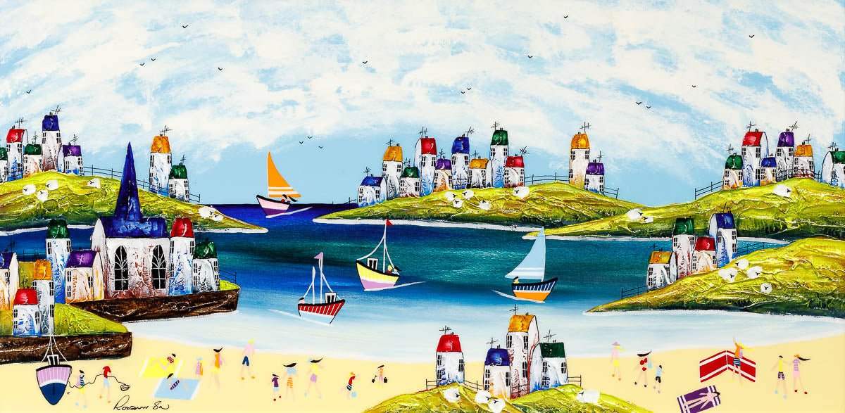 Lazy Summer Day - Original - SOLD by artist Rozanne Bell - Wyecliffe Galleries
