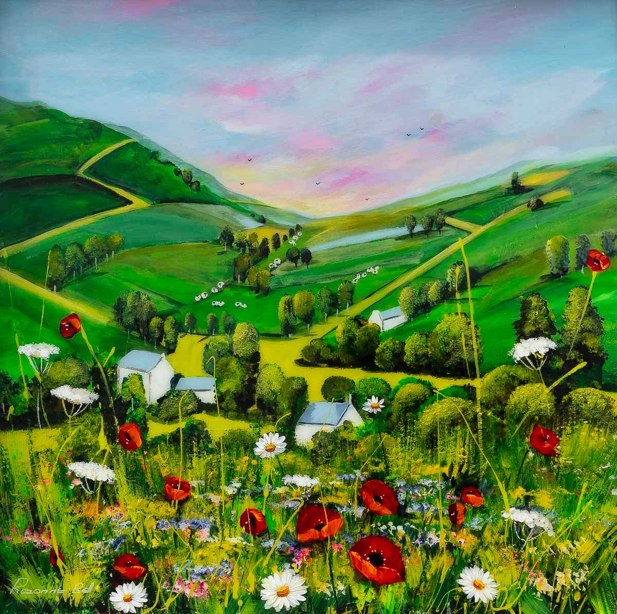 Let Your Dreams Blossom - Original - SOLD by artist Rozanne Bell - Wyecliffe Galleries