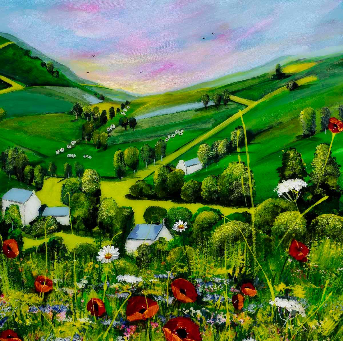 Let Your Dreams Blossom - Original - SOLD by artist Rozanne Bell - Wyecliffe Galleries