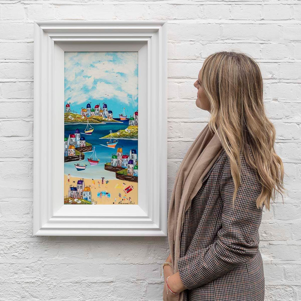 Life's Better At The Beach - Original by artist Rozanne Bell - Wyecliffe Galleries