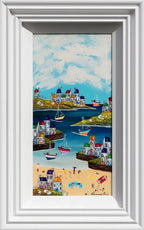 Life's Better At The Beach - Original by artist Rozanne Bell - Wyecliffe Galleries