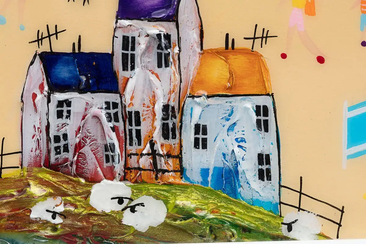 Life's Better At The Beach - Original by artist Rozanne Bell - Wyecliffe Galleries