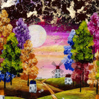 Light Guides The Way - Original - SOLD by artist Rozanne Bell - Wyecliffe Galleries