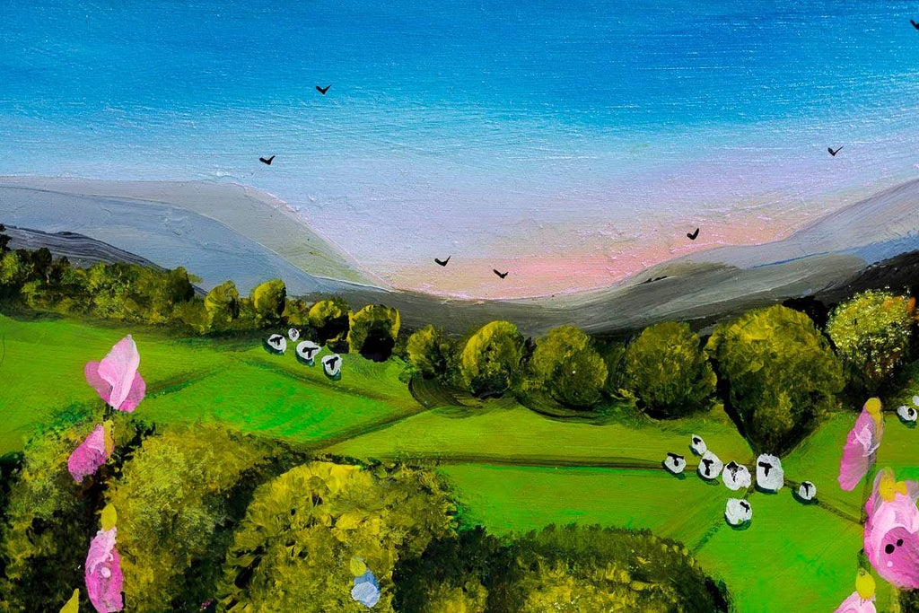 Live Life In Full Bloom - Original - SOLD by artist Rozanne Bell - Wyecliffe Galleries