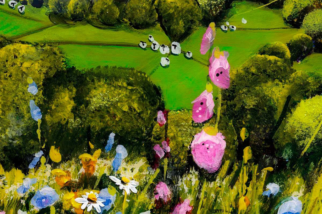 Live Life In Full Bloom - Original - SOLD by artist Rozanne Bell - Wyecliffe Galleries