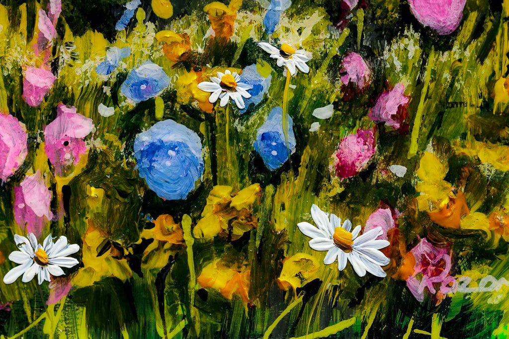 Live Life In Full Bloom - Original - SOLD by artist Rozanne Bell - Wyecliffe Galleries