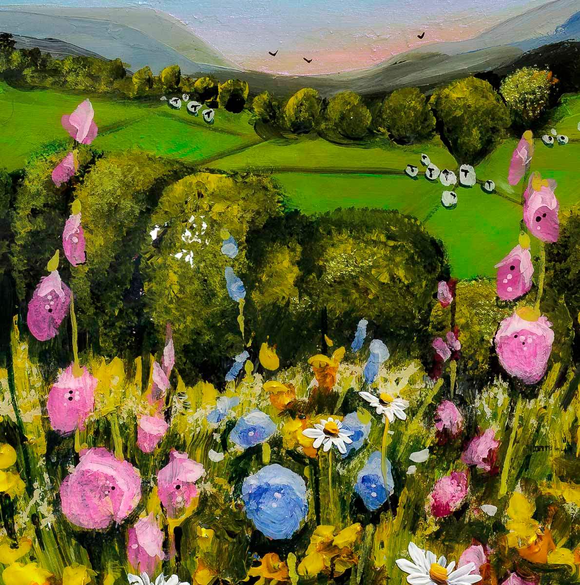 Live Life In Full Bloom - Original - SOLD by artist Rozanne Bell - Wyecliffe Galleries
