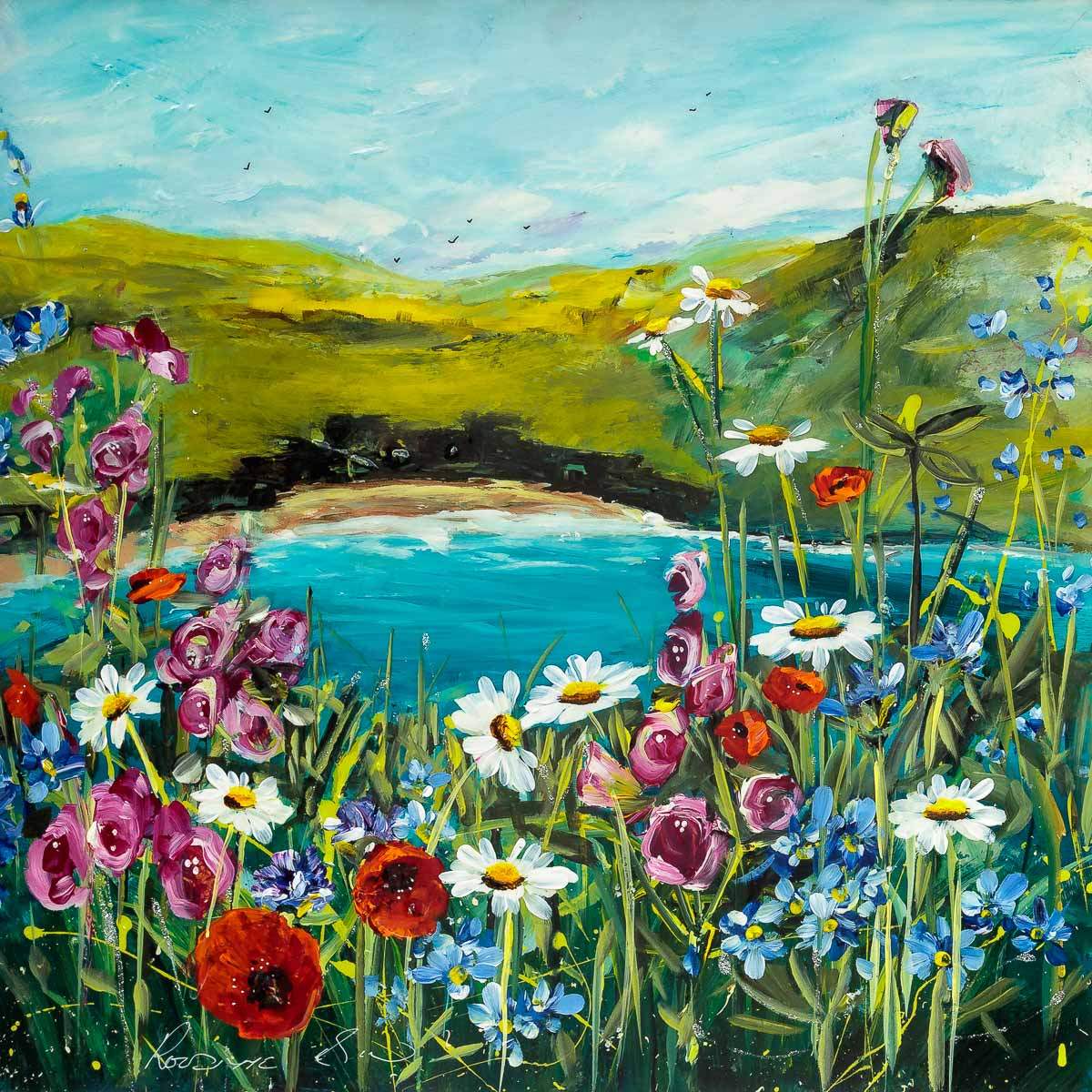 Meadow Cove - Original - SOLD by artist Rozanne Bell - Wyecliffe Galleries