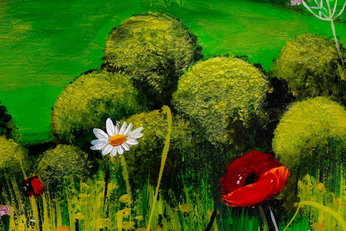 Meadow Paths - Original by artist Rozanne Bell - Wyecliffe Galleries