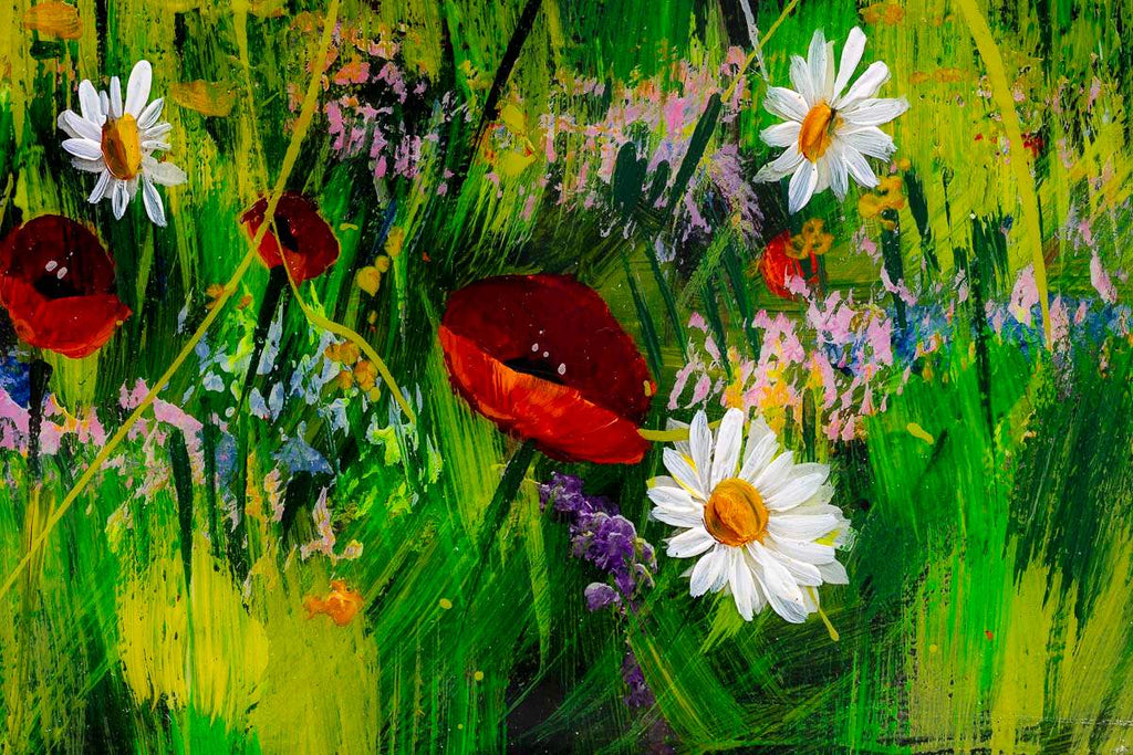 Meadow Paths - Original by artist Rozanne Bell - Wyecliffe Galleries