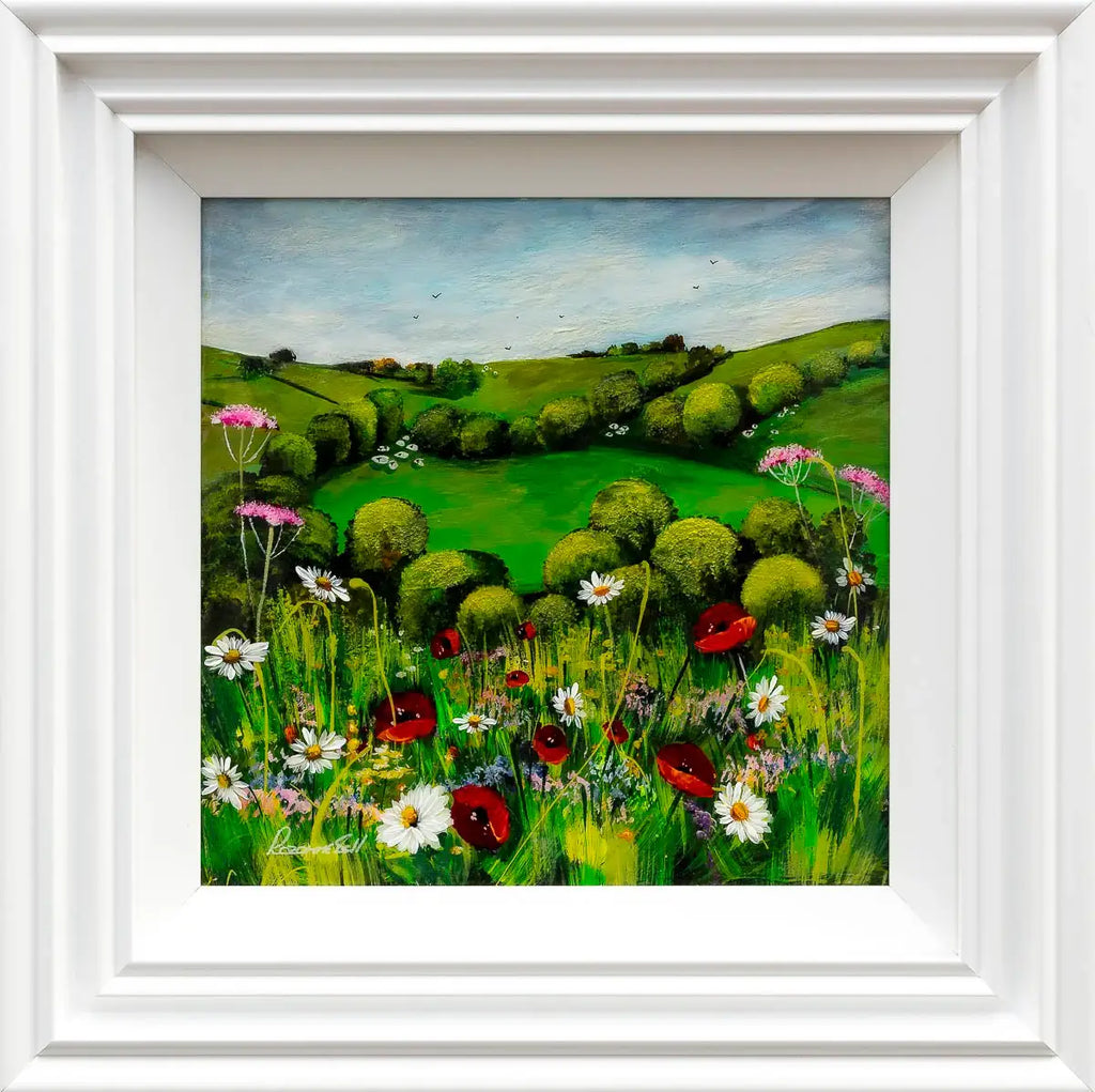 Meadow Paths - Original by artist Rozanne Bell - Wyecliffe Galleries
