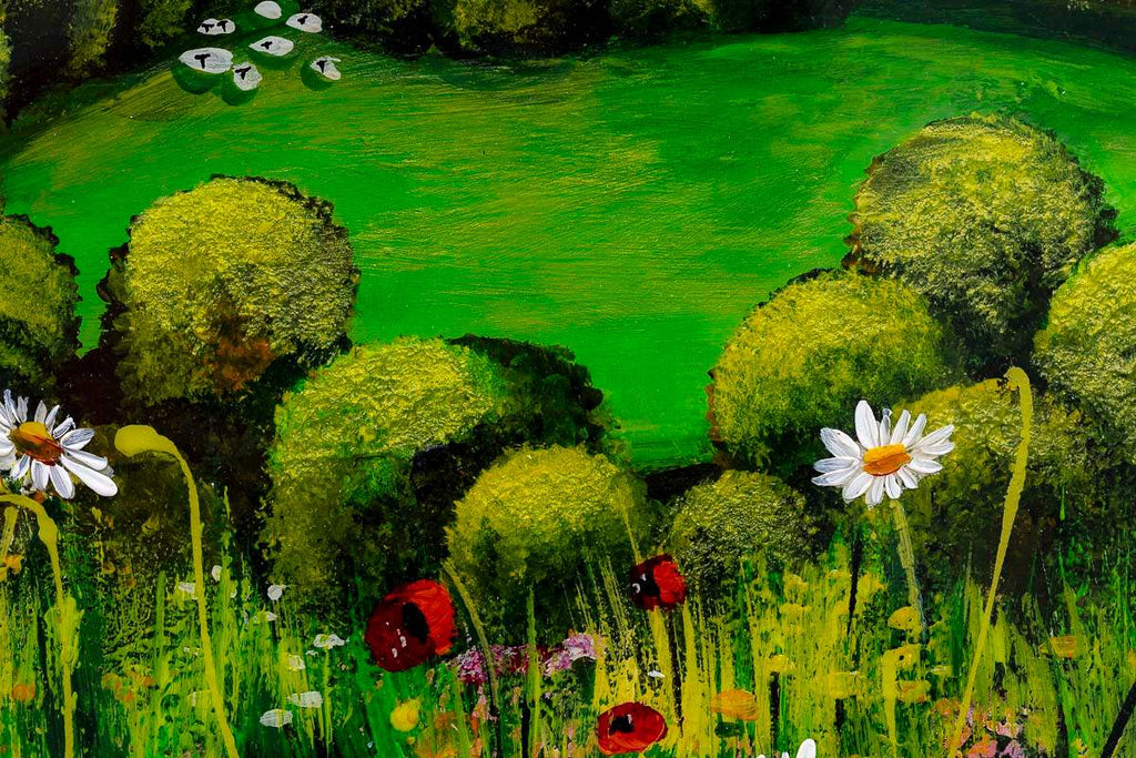 Meadow Paths - Original by artist Rozanne Bell - Wyecliffe Galleries
