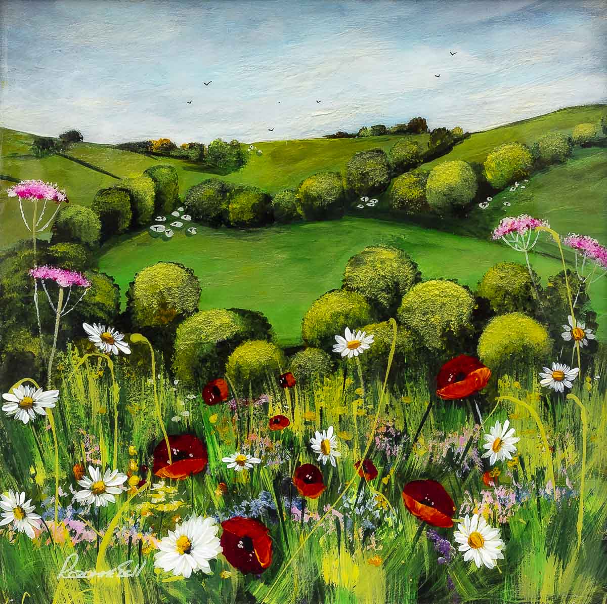 Meadow Paths - Original Rozanne Bell Original