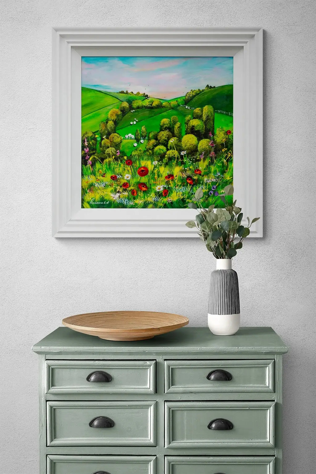 Meadow View - Original by artist Rozanne Bell - Wyecliffe Galleries