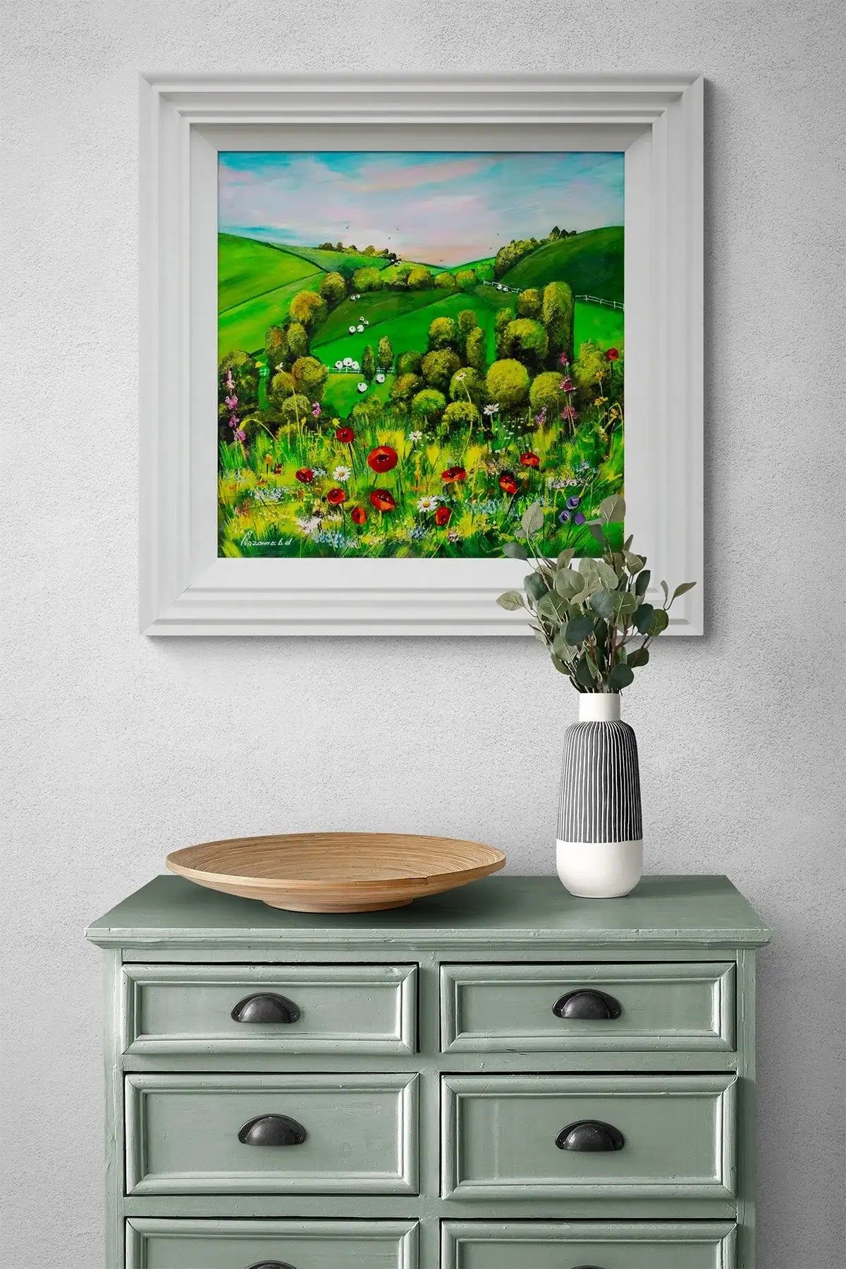 Meadow View - Original by artist Rozanne Bell - Wyecliffe Galleries