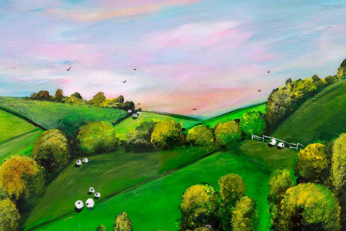 Meadow View - Original by artist Rozanne Bell - Wyecliffe Galleries