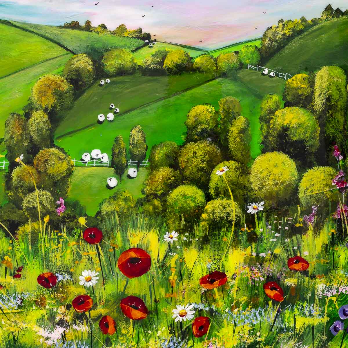 Meadow View - Original Rozanne Bell Original