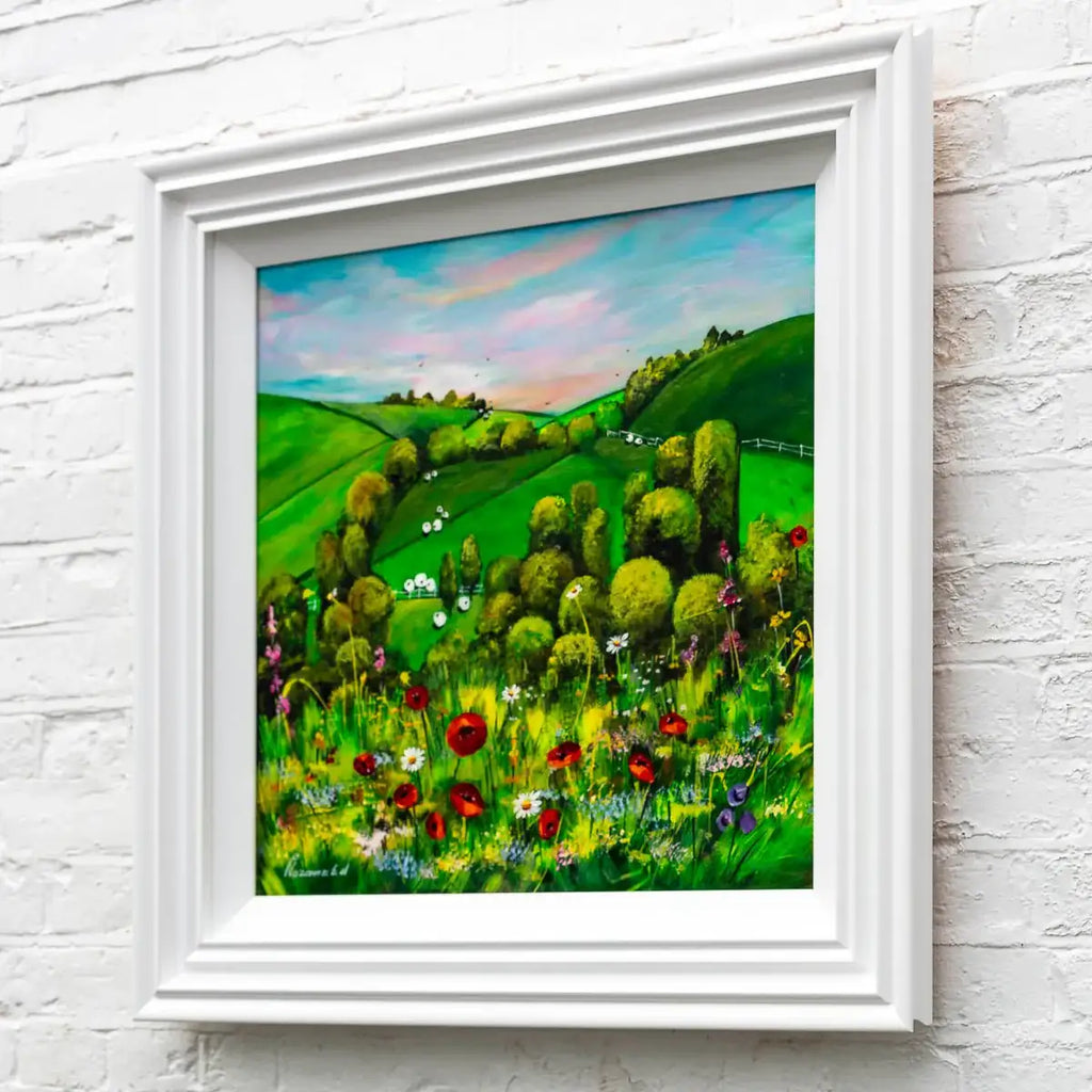Meadow View - Original by artist Rozanne Bell - Wyecliffe Galleries