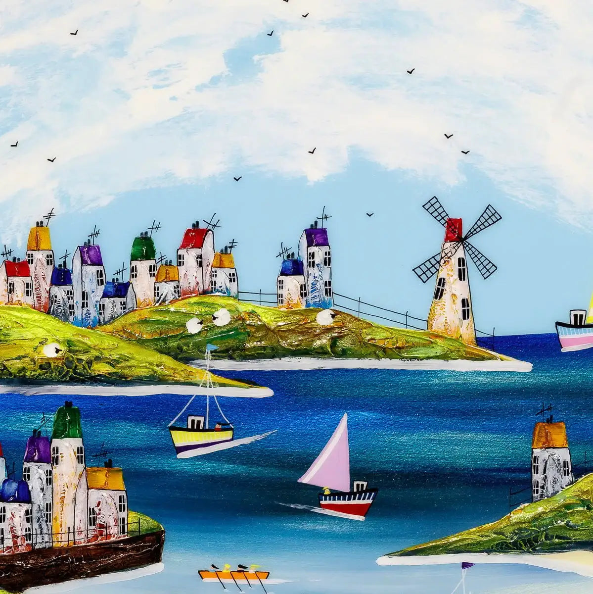 Memories Of Summer - Original by artist Rozanne Bell - Wyecliffe Galleries