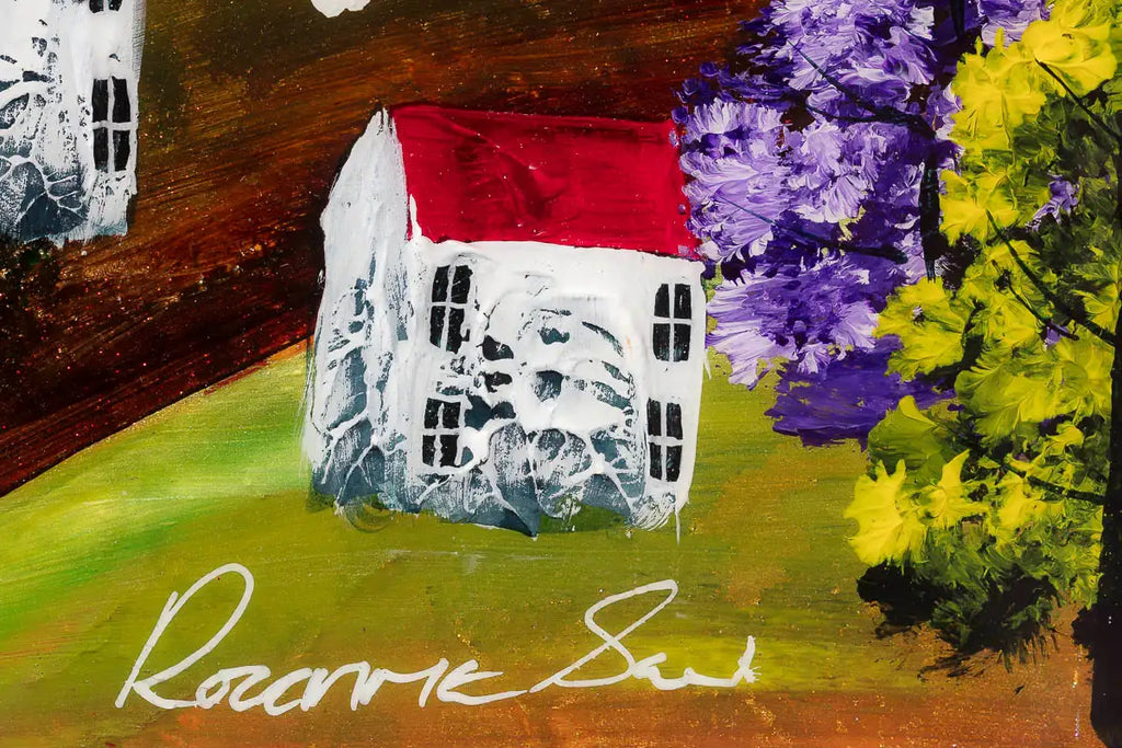 Moonbeams And Dreams - Original - SOLD by artist Rozanne Bell - Wyecliffe Galleries