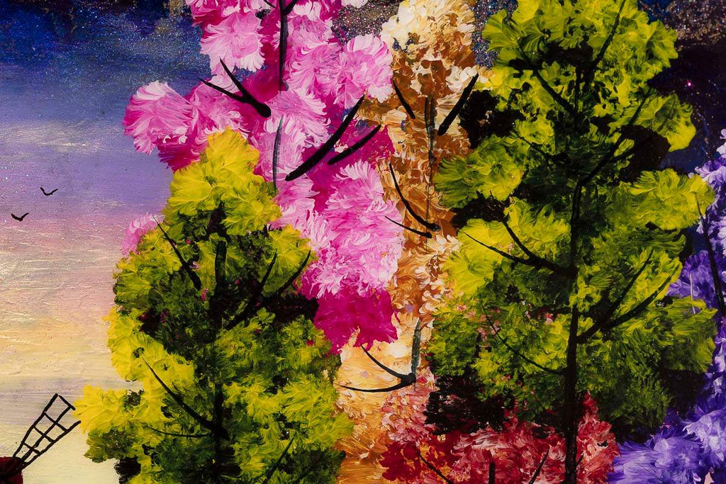 Moonbeams And Dreams - Original - SOLD by artist Rozanne Bell - Wyecliffe Galleries