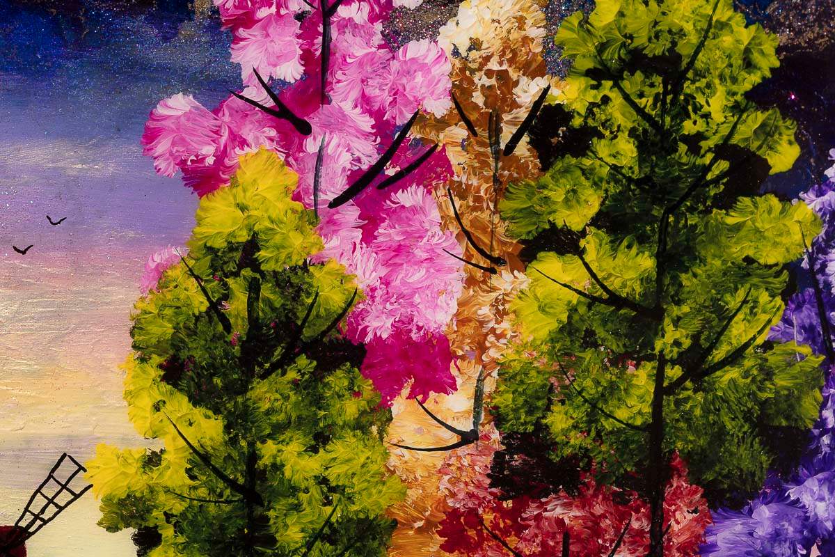 Moonbeams And Dreams - Original - SOLD by artist Rozanne Bell - Wyecliffe Galleries