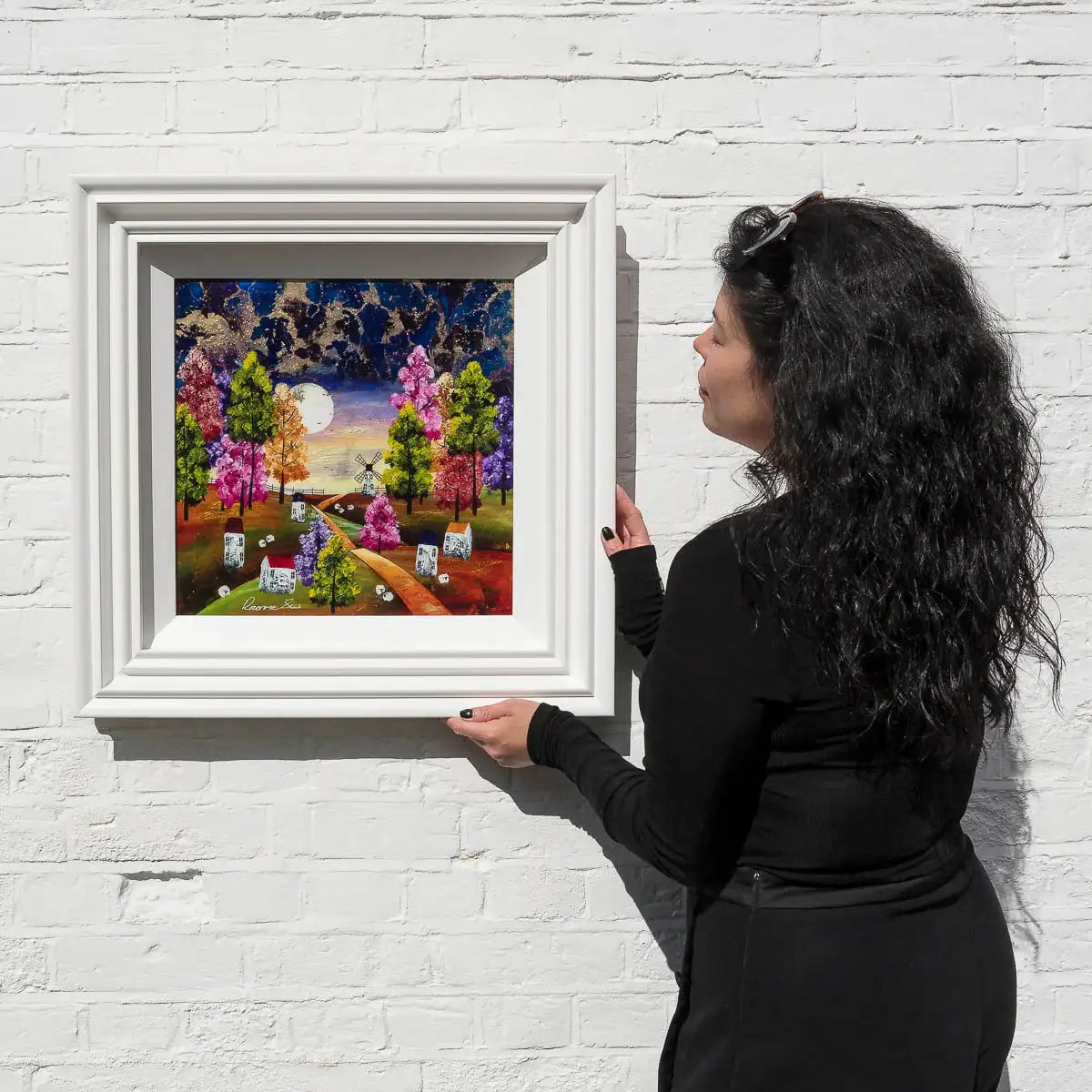 Moonbeams And Dreams - Original - SOLD by artist Rozanne Bell - Wyecliffe Galleries