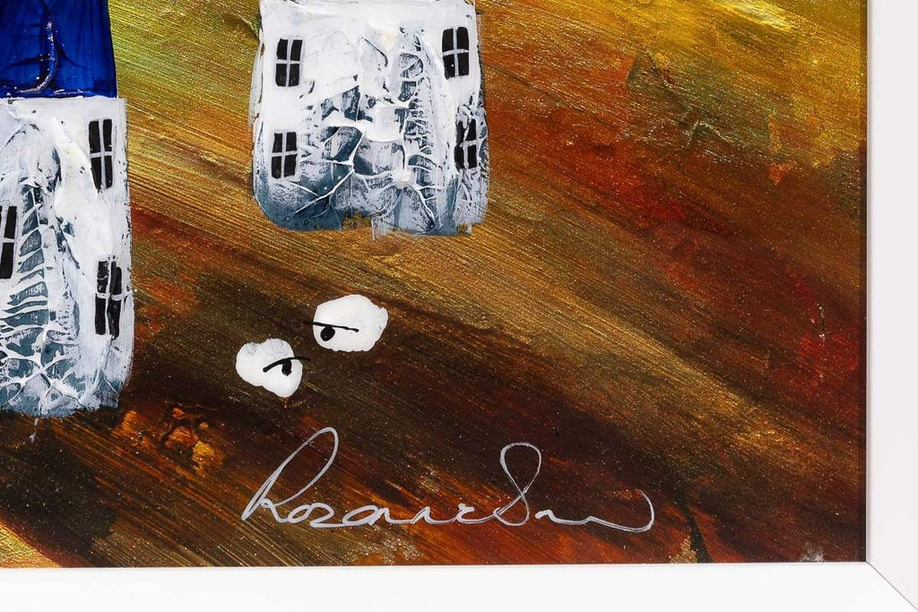 Moonlight Through The Trees - Original - SOLD by artist Rozanne Bell - Wyecliffe Galleries