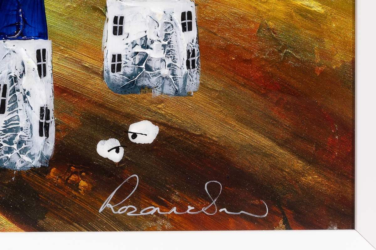 Moonlight Through The Trees - Original - SOLD by artist Rozanne Bell - Wyecliffe Galleries