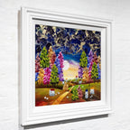 Moonlight Through The Trees - Original - SOLD by artist Rozanne Bell - Wyecliffe Galleries