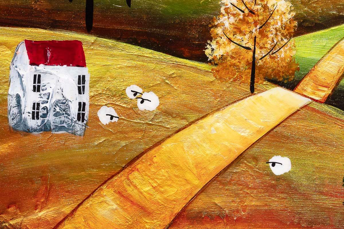 Moonlight Through The Trees - Original - SOLD by artist Rozanne Bell - Wyecliffe Galleries