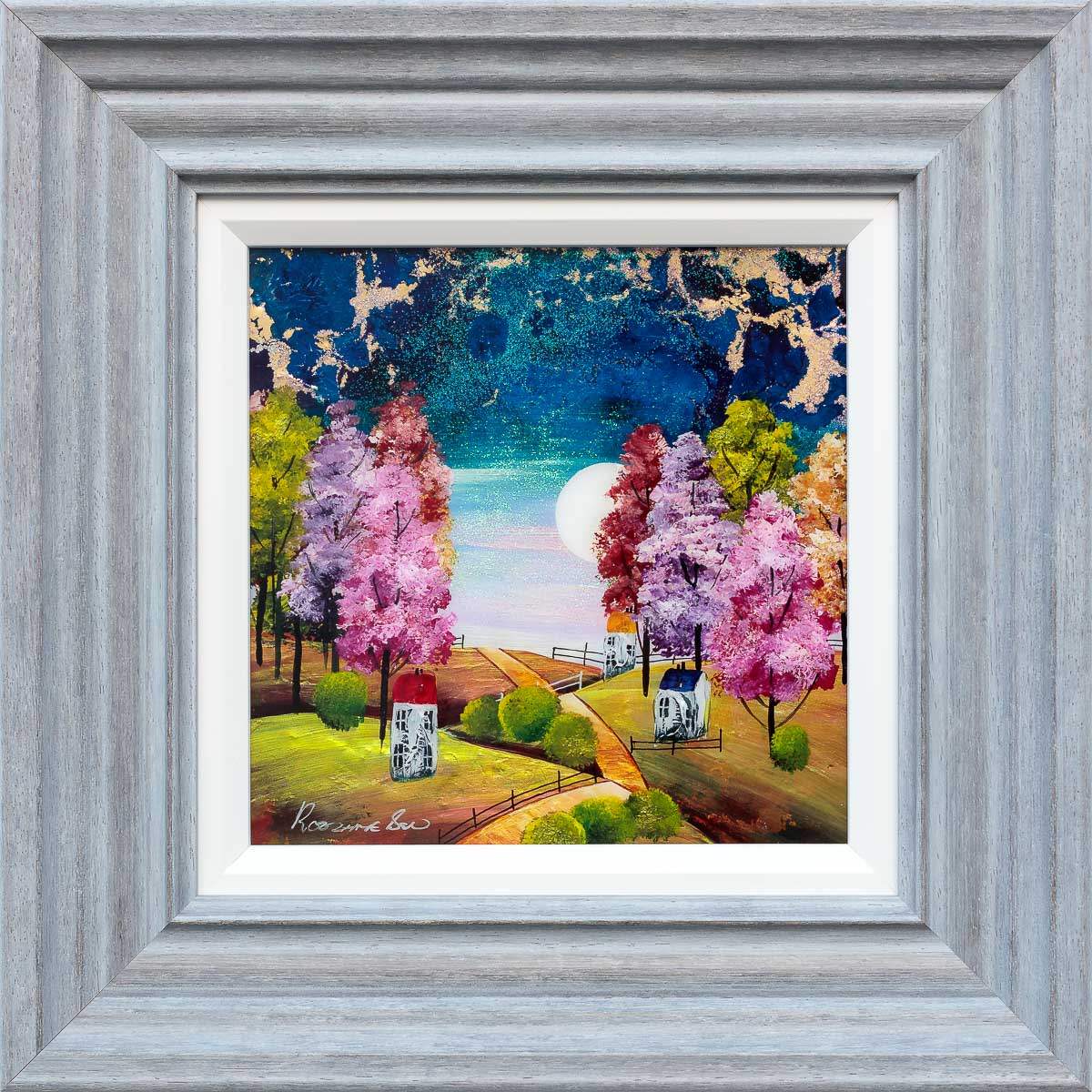 Moonlight Wonder - Original - SOLD by artist Rozanne Bell - Wyecliffe Galleries