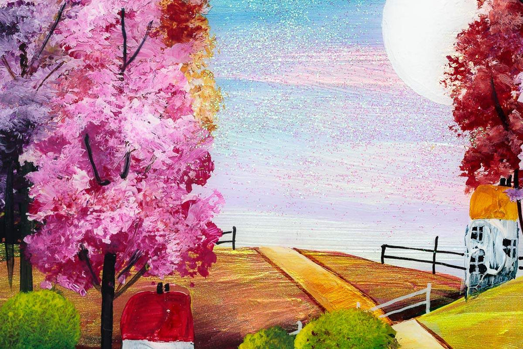 Moonlight Wonder - Original - SOLD by artist Rozanne Bell - Wyecliffe Galleries