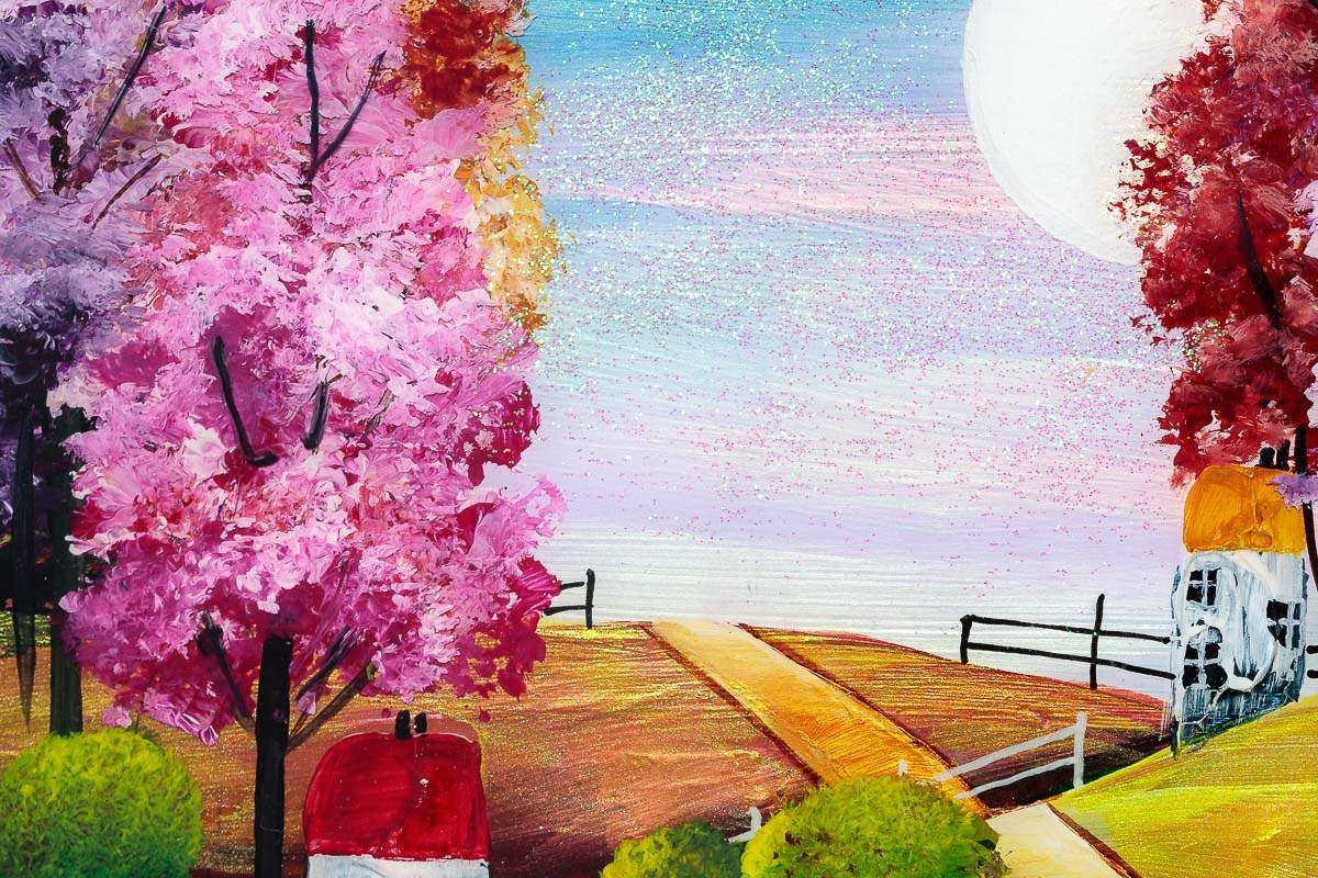 Moonlight Wonder - Original - SOLD by artist Rozanne Bell - Wyecliffe Galleries