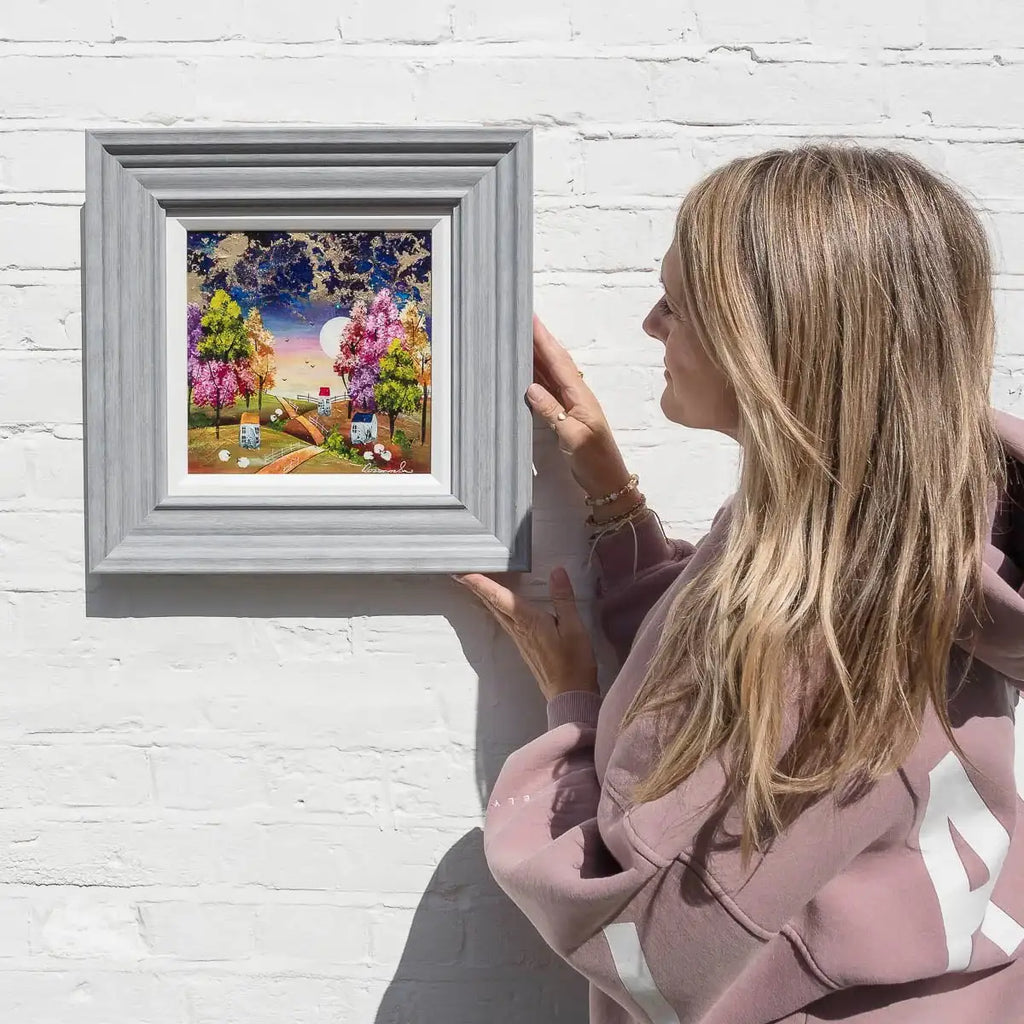 Moonlit Adventures Await - Original by artist Rozanne Bell - Wyecliffe Galleries