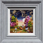 Moonlit Adventures Await - Original by artist Rozanne Bell - Wyecliffe Galleries