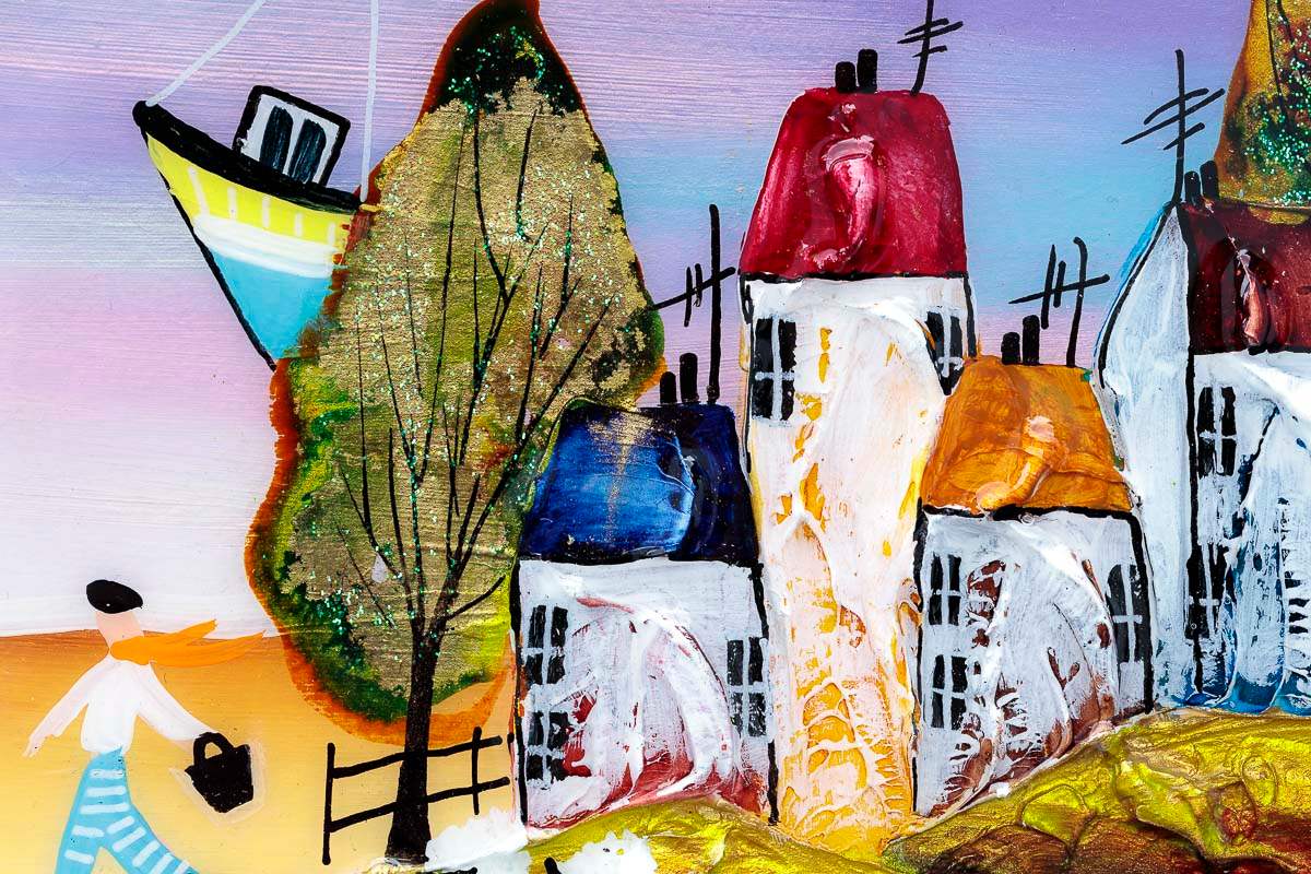 Moonlit Adventures - Original - SOLD by artist Rozanne Bell - Wyecliffe Galleries