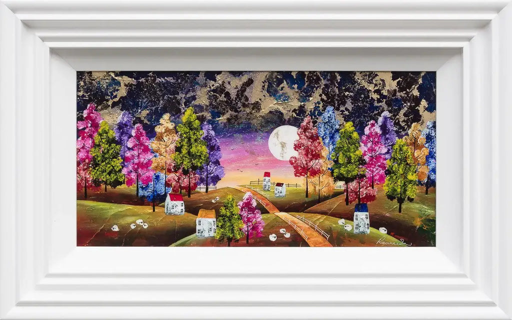 Moonlit Serenity - Original - SOLD by artist Rozanne Bell - Wyecliffe Galleries