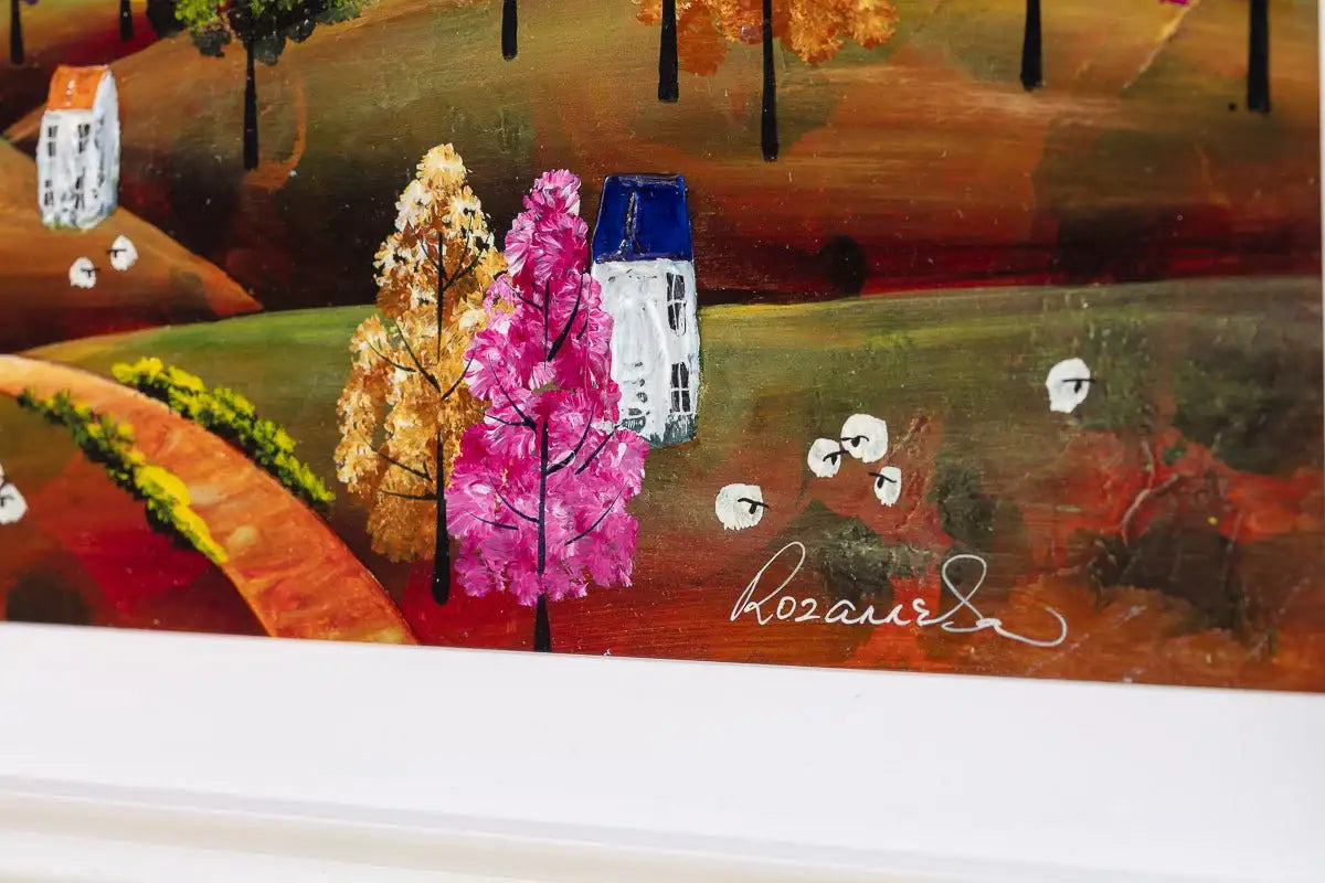 Moonlit Trees - Original - SOLD by artist Rozanne Bell - Wyecliffe Galleries