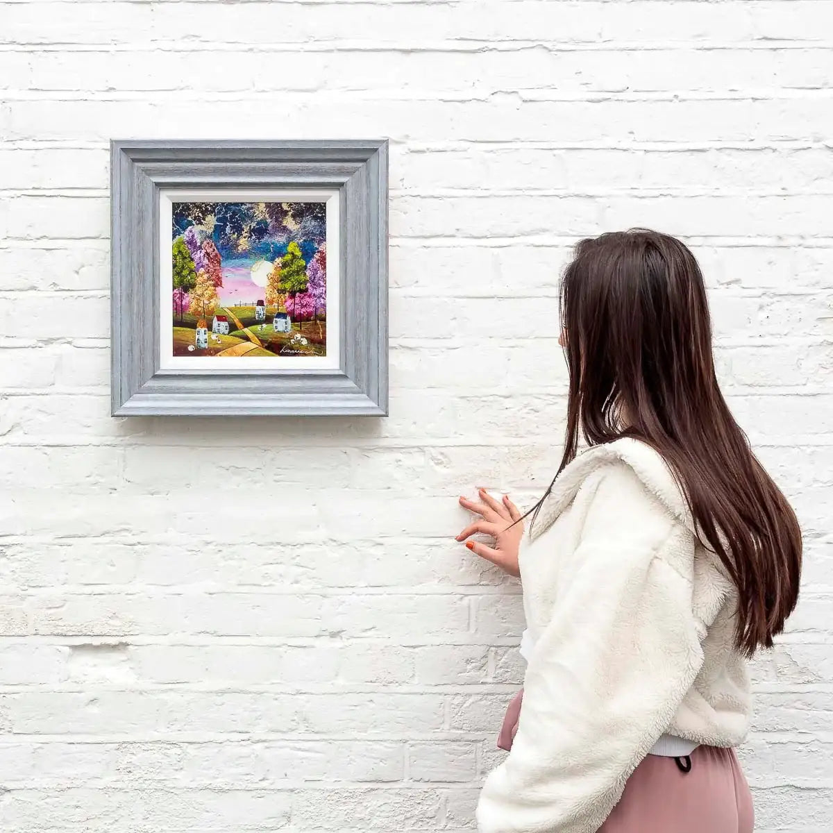 Moonlit Wonder - Original - SOLD by artist Rozanne Bell - Wyecliffe Galleries