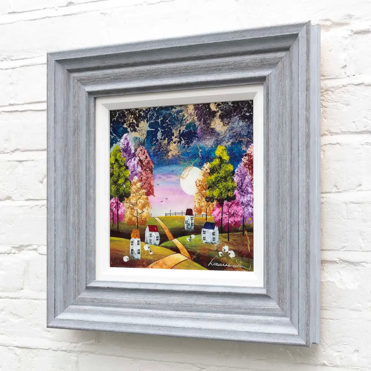 Moonlit Wonder - Original - SOLD by artist Rozanne Bell - Wyecliffe Galleries