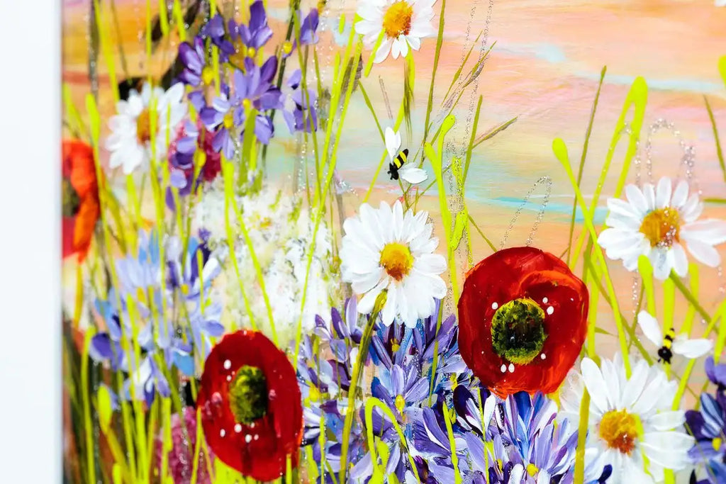 Morning Agapanthus - Original - SOLD by artist Rozanne Bell - Wyecliffe Galleries