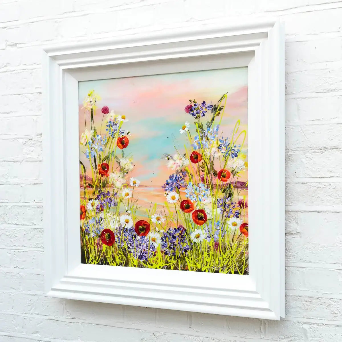Morning Agapanthus - Original - SOLD by artist Rozanne Bell - Wyecliffe Galleries