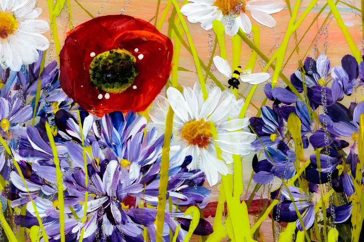 Morning Agapanthus - Original - SOLD by artist Rozanne Bell - Wyecliffe Galleries