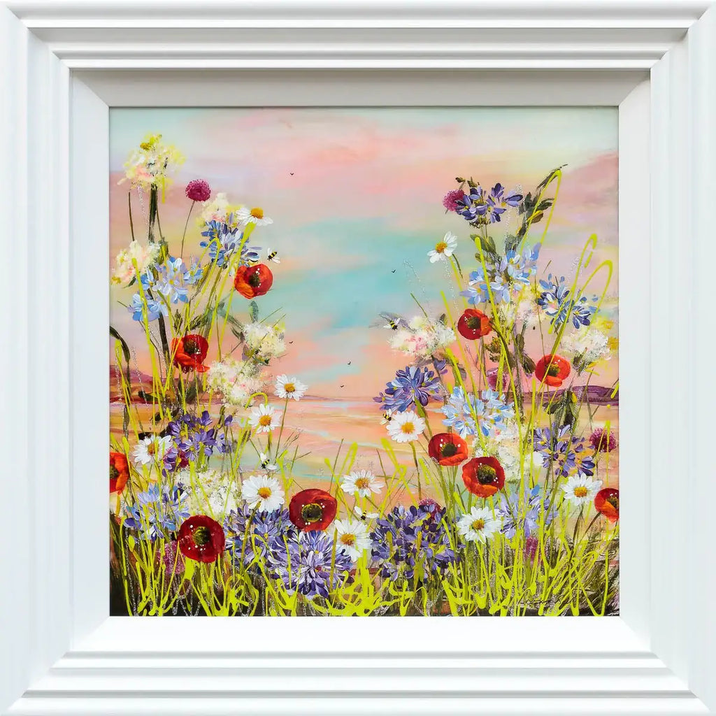 Morning Agapanthus - Original - SOLD by artist Rozanne Bell - Wyecliffe Galleries