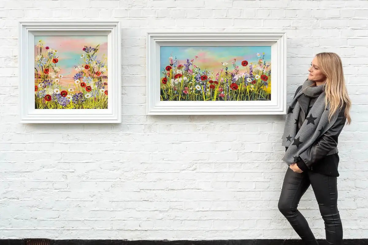 Morning Agapanthus - Original - SOLD by artist Rozanne Bell - Wyecliffe Galleries