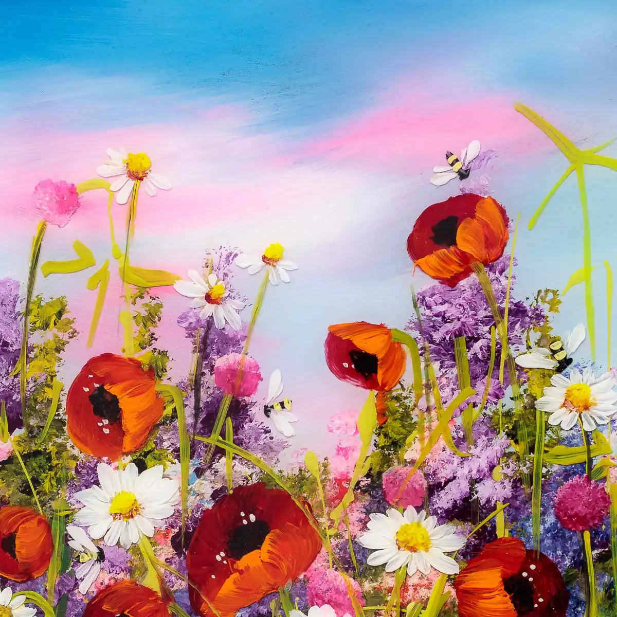 Morning Meadow - Original - SOLD by artist Rozanne Bell - Wyecliffe Galleries